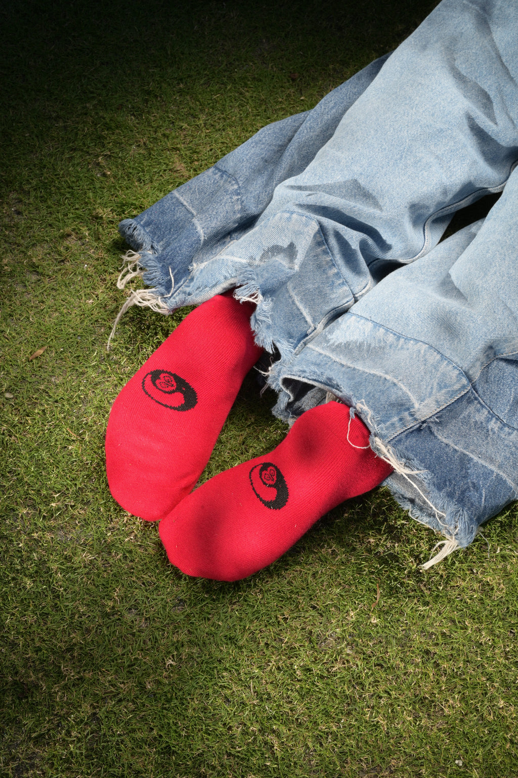 RED CREW SOCKS
