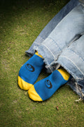 BLUE VARSITY STYLE CREW SOCKS